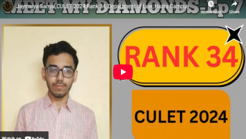 Jaymalya Sanyal,CULET 2024:Rank 34, Department of Law, Hazra Campus