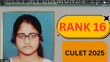 Sreeparna Pal- CULET 2025 : RANK 16, Department of Law,Hazra Campus