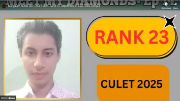 Mangalam Kumar Giri : CULET 2025- RANK 23- Department of Law, Hazra Campus